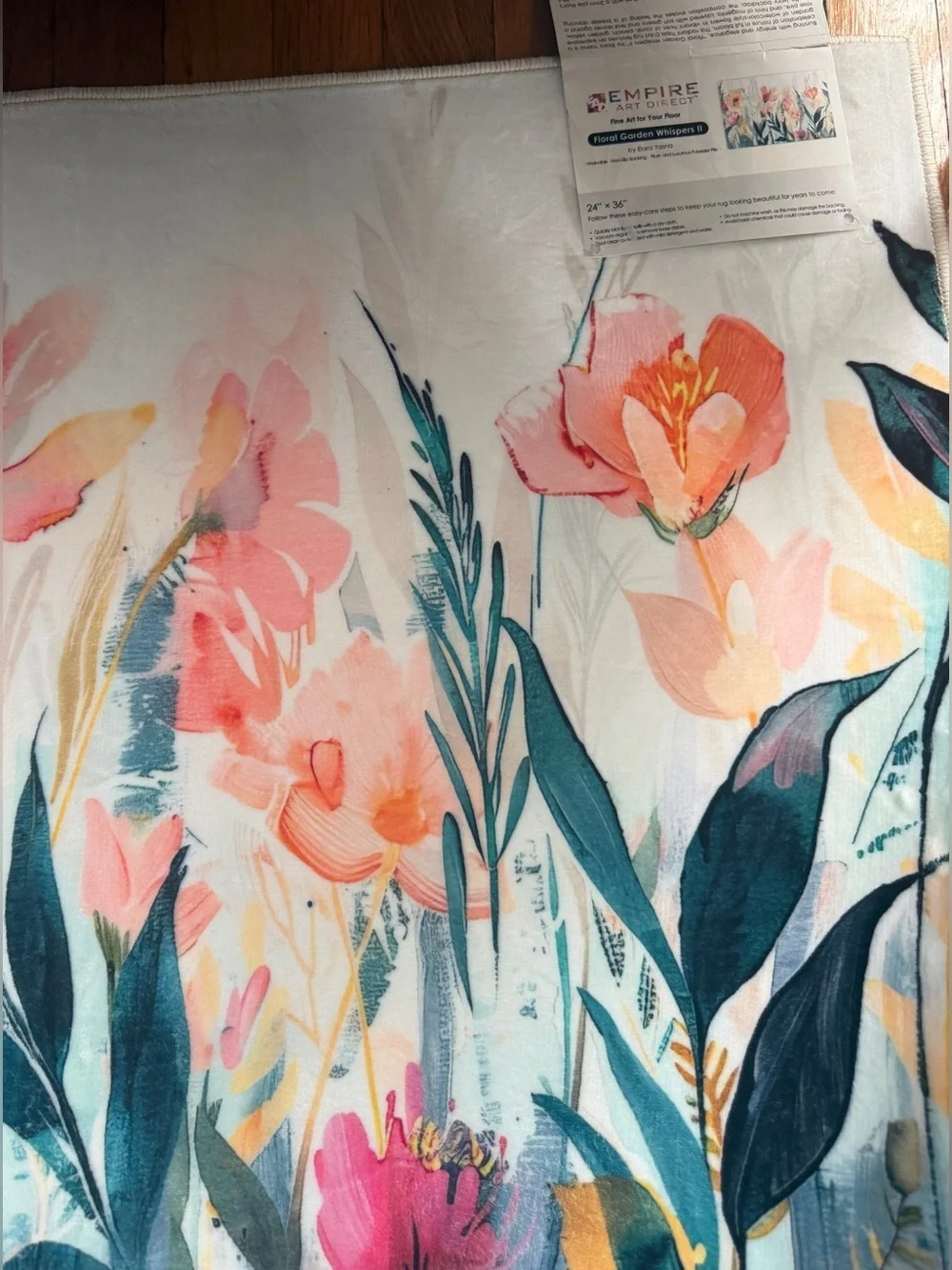 Floral garden whisper ll rug by Elara yasna